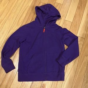 Primary purple hoodie, kids 10
